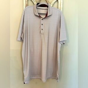 Men's Greyson Performance Golf Shirt Geometric Print Wild Size XL